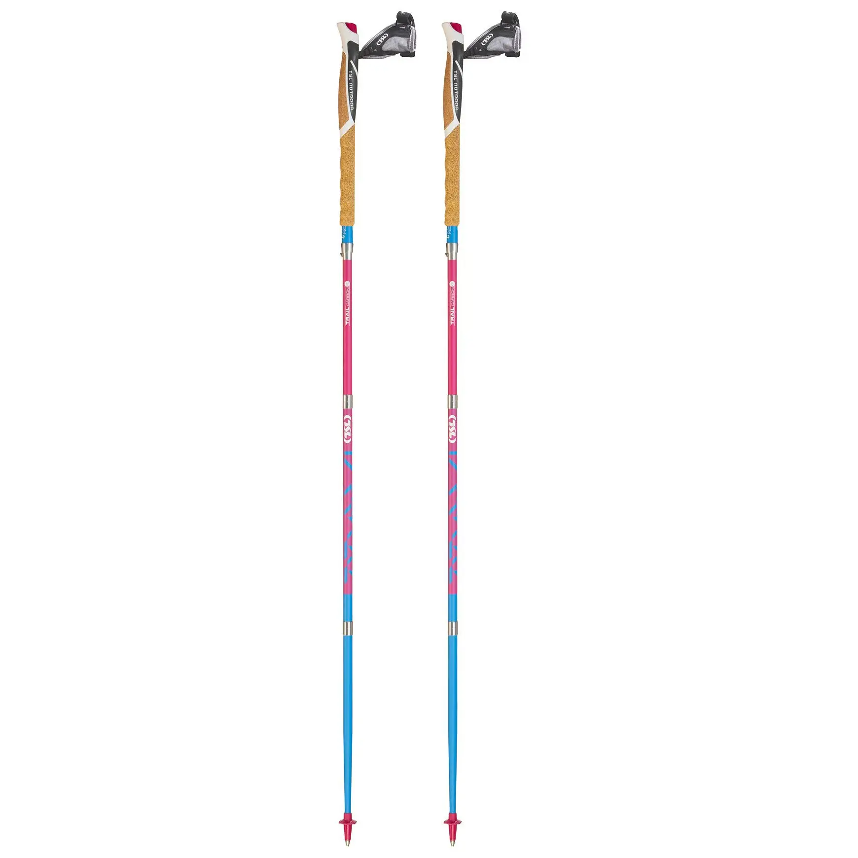 Bastone da trekking TSL Trail Carbon 4 Cork Cross (x2)