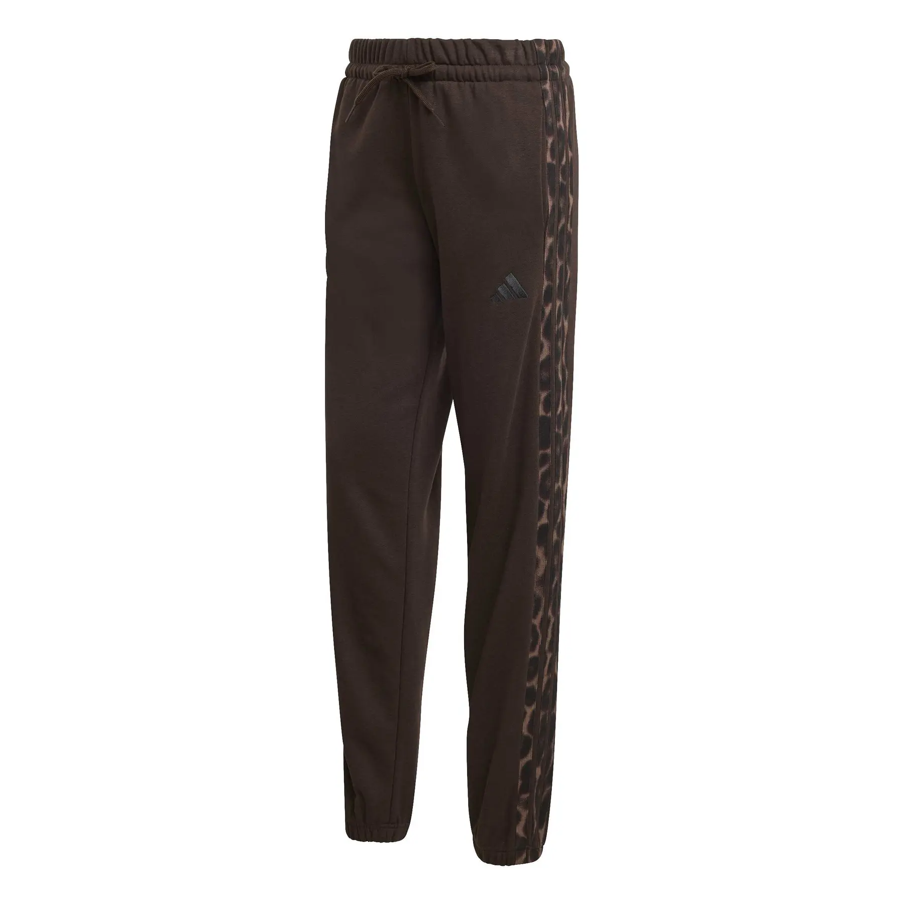 Damen Jogginghose aus bedrucktem Fleece im Leopardenmuster adidas Essentials