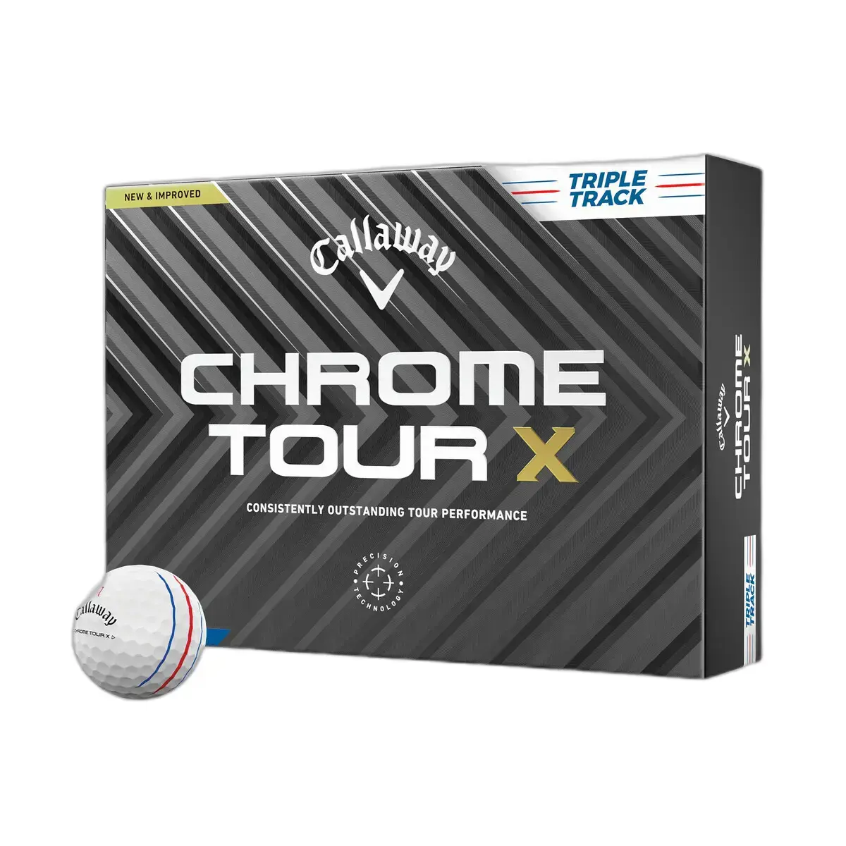 Callaway Weiß Golfbälle Chrm Tour X Trptrk 24 (X12)