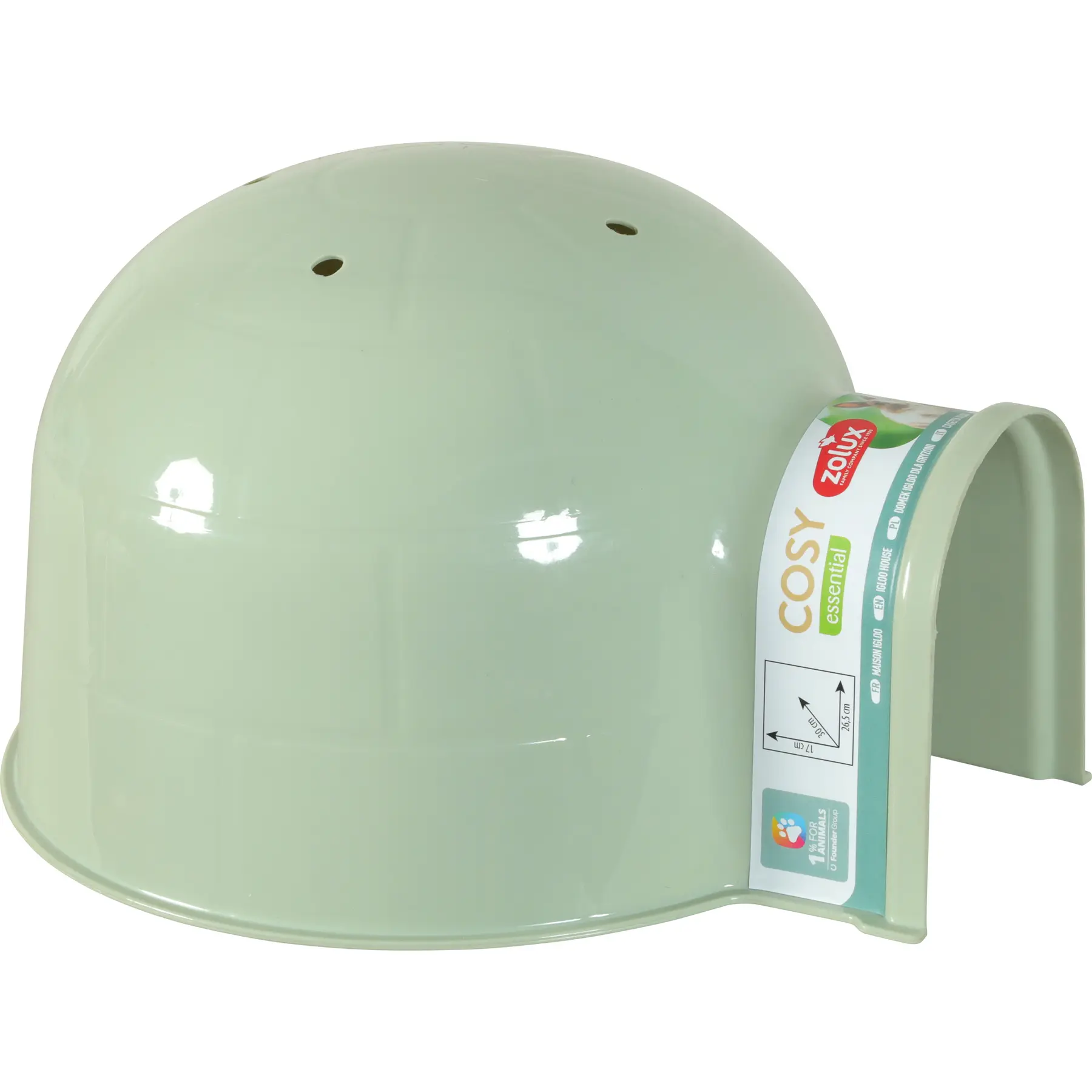 Ricovero igloo per roditori in plastica Zolux Cosy