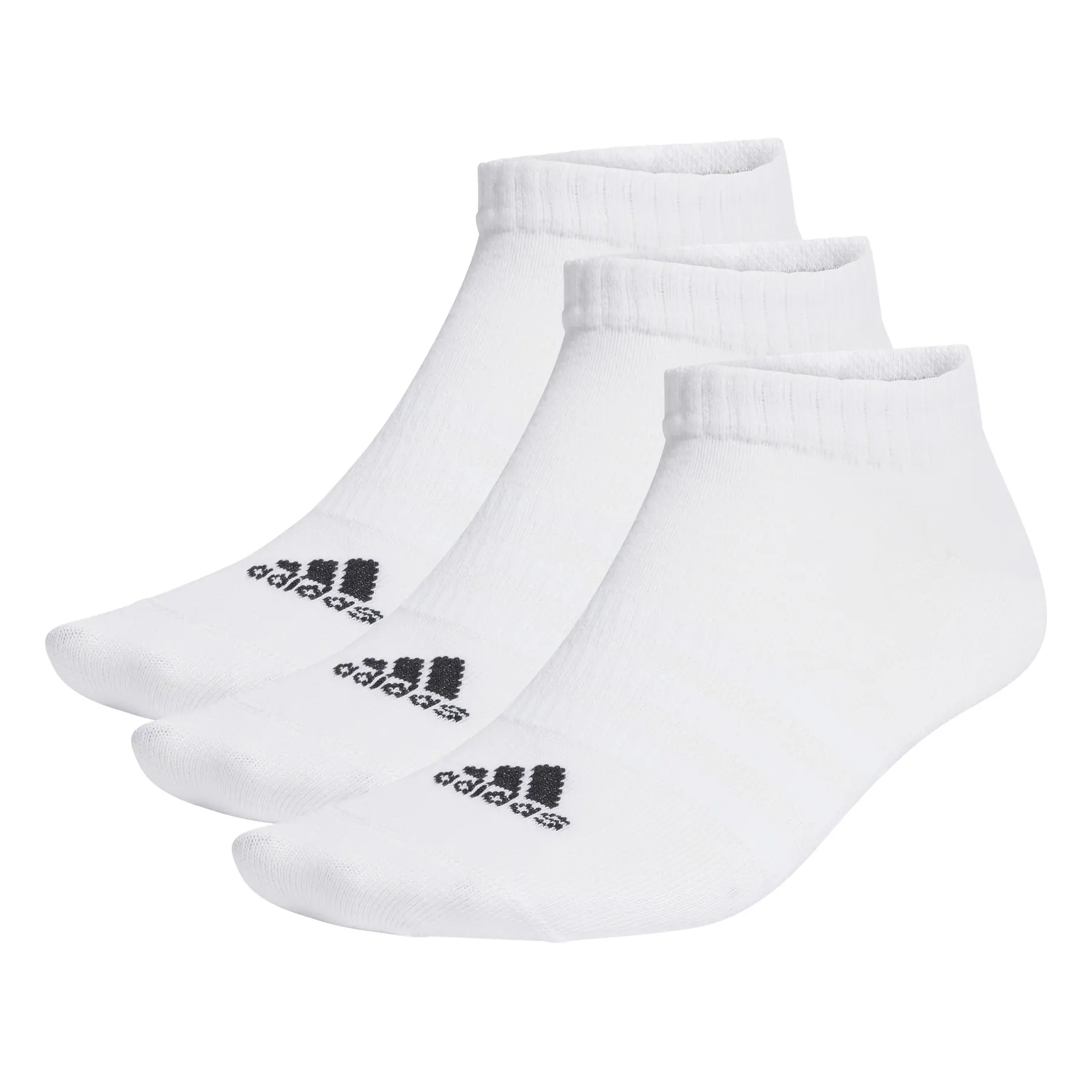 Niedrige Socken Adidas Thin & Light Sportswear (x3) - Farbe: Weiß