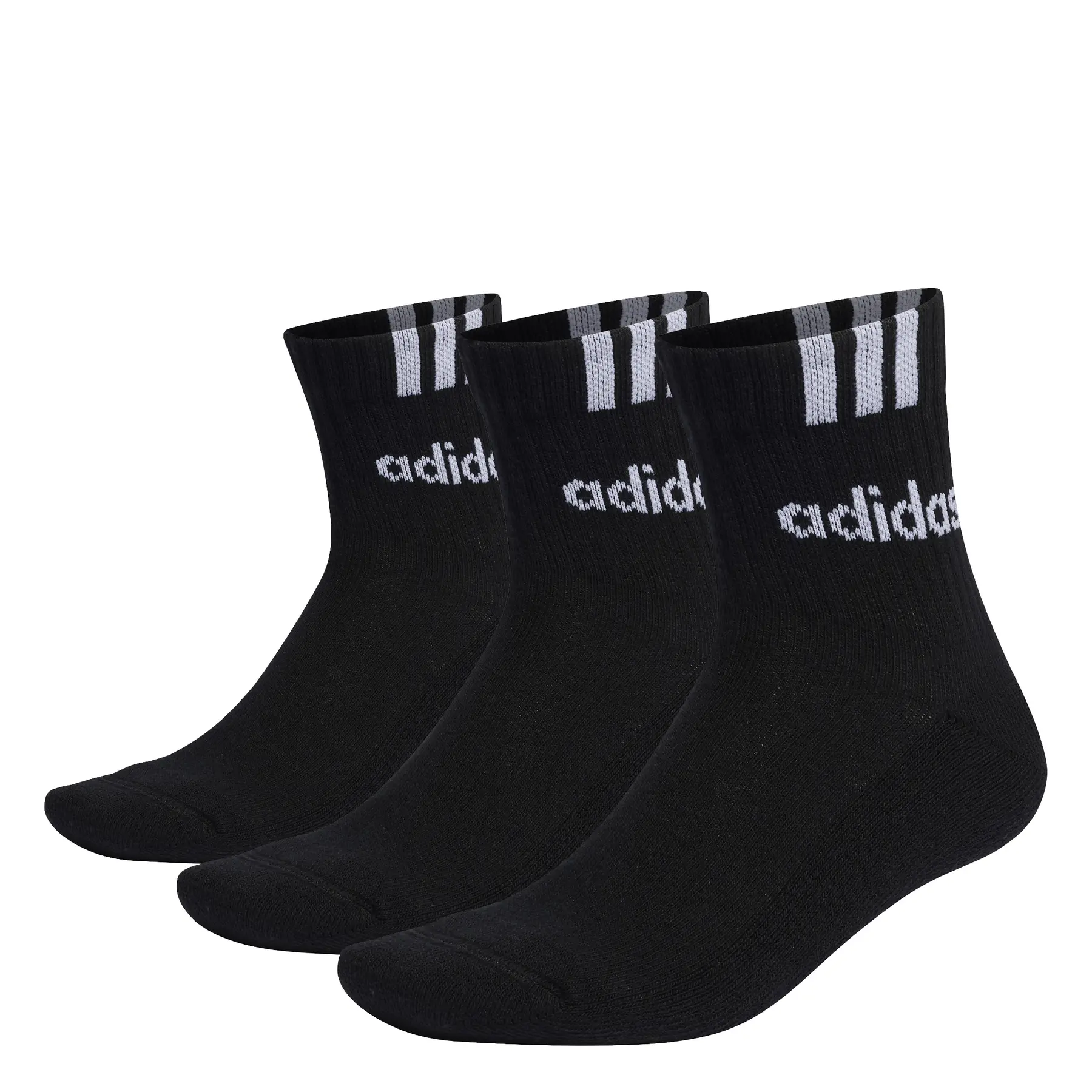 Chaussettes mi mollet matelassées 3 Stripes Linear lot de 3 paires - vue 7