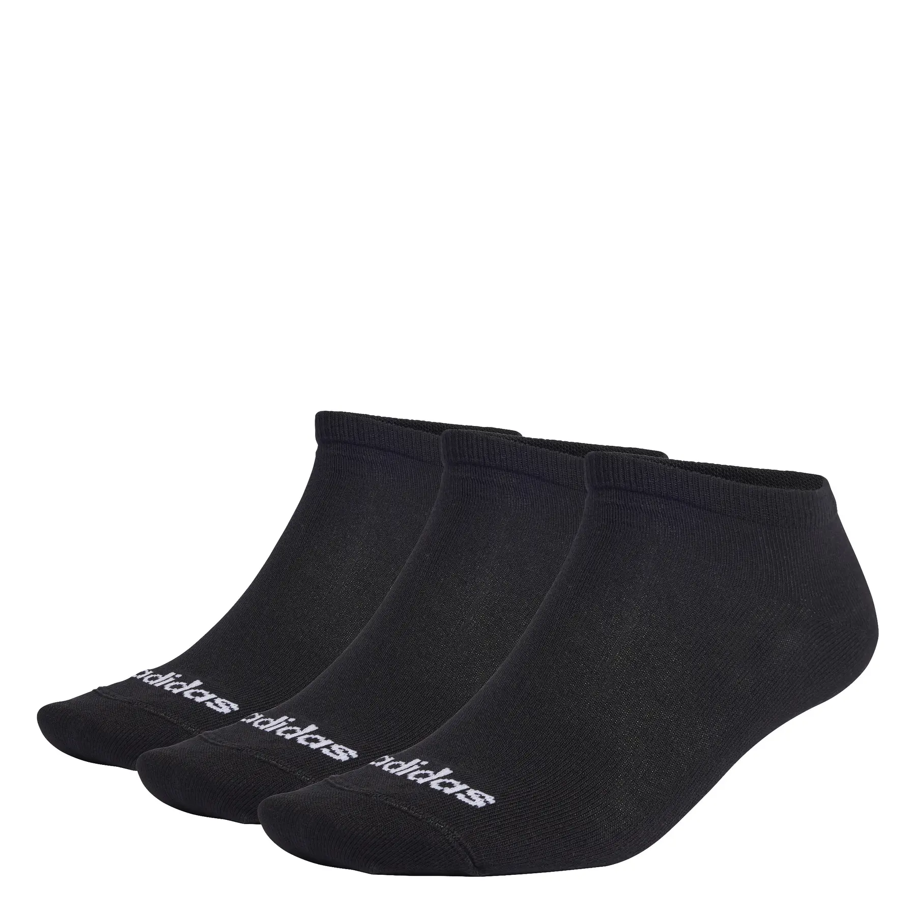 Strumpfsocken Kind Adidas Thin Linear (x3) - Farbe: Schwarz
