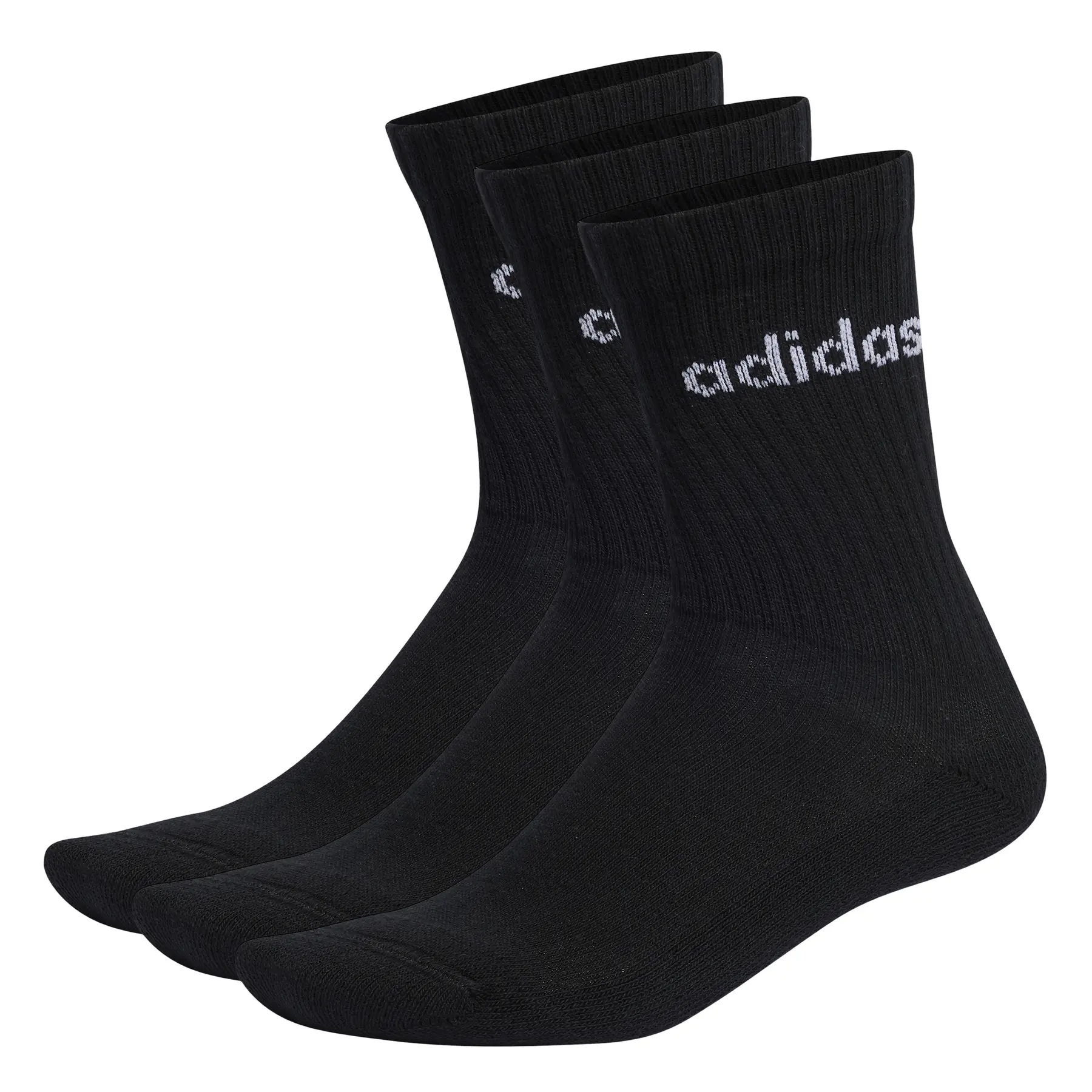 Hohe Socken Kind Adidas (x3) - Farbe: Schwarz