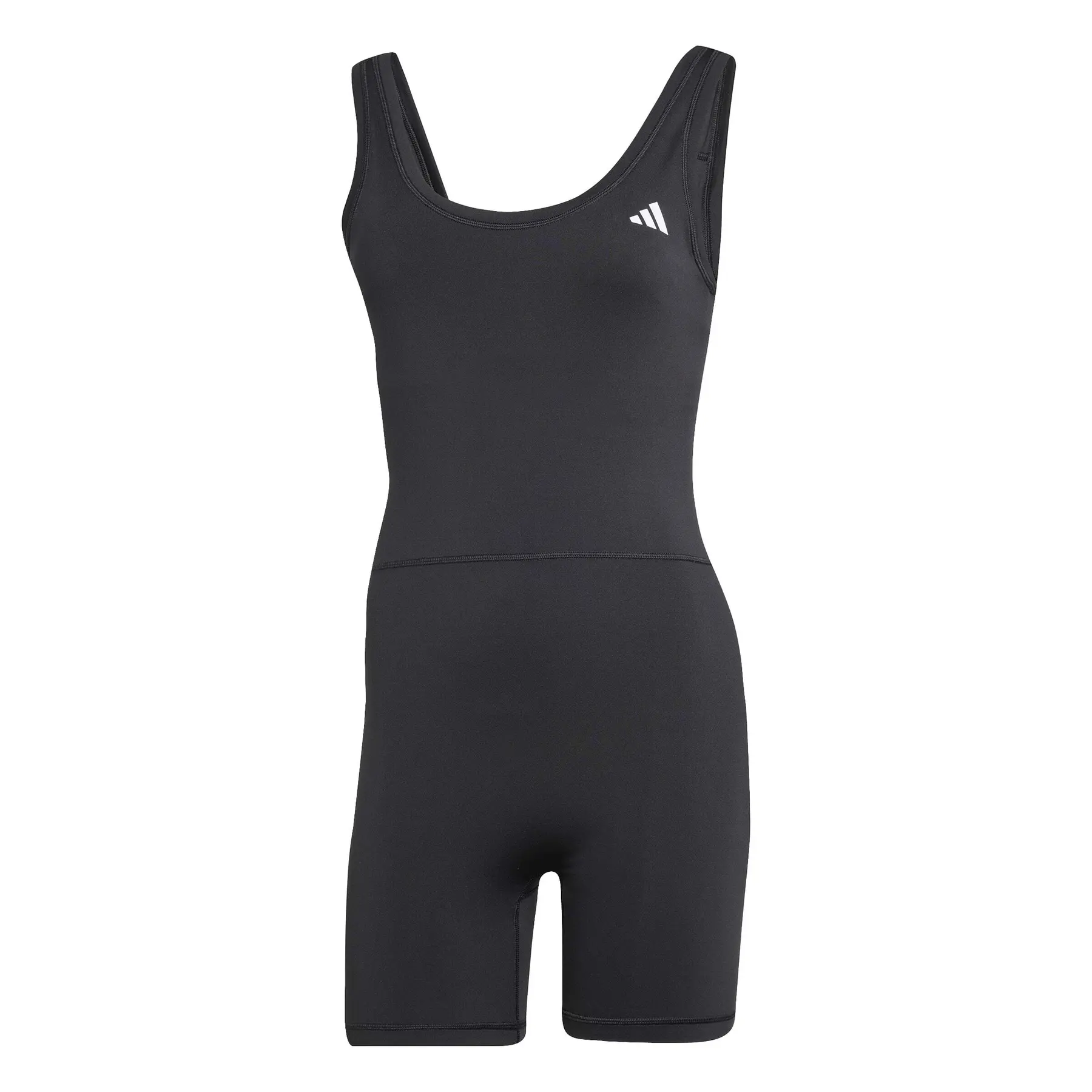 Kurzer Jumpsuit Damen adidas Optime Essentials - Farbe: Schwarz