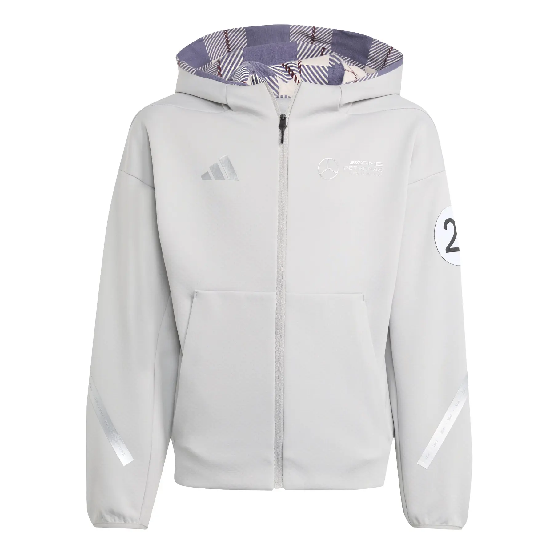 Mercedes AMG Kinder Kapuzenjacke Petronas Formula One Team Silver Arrows