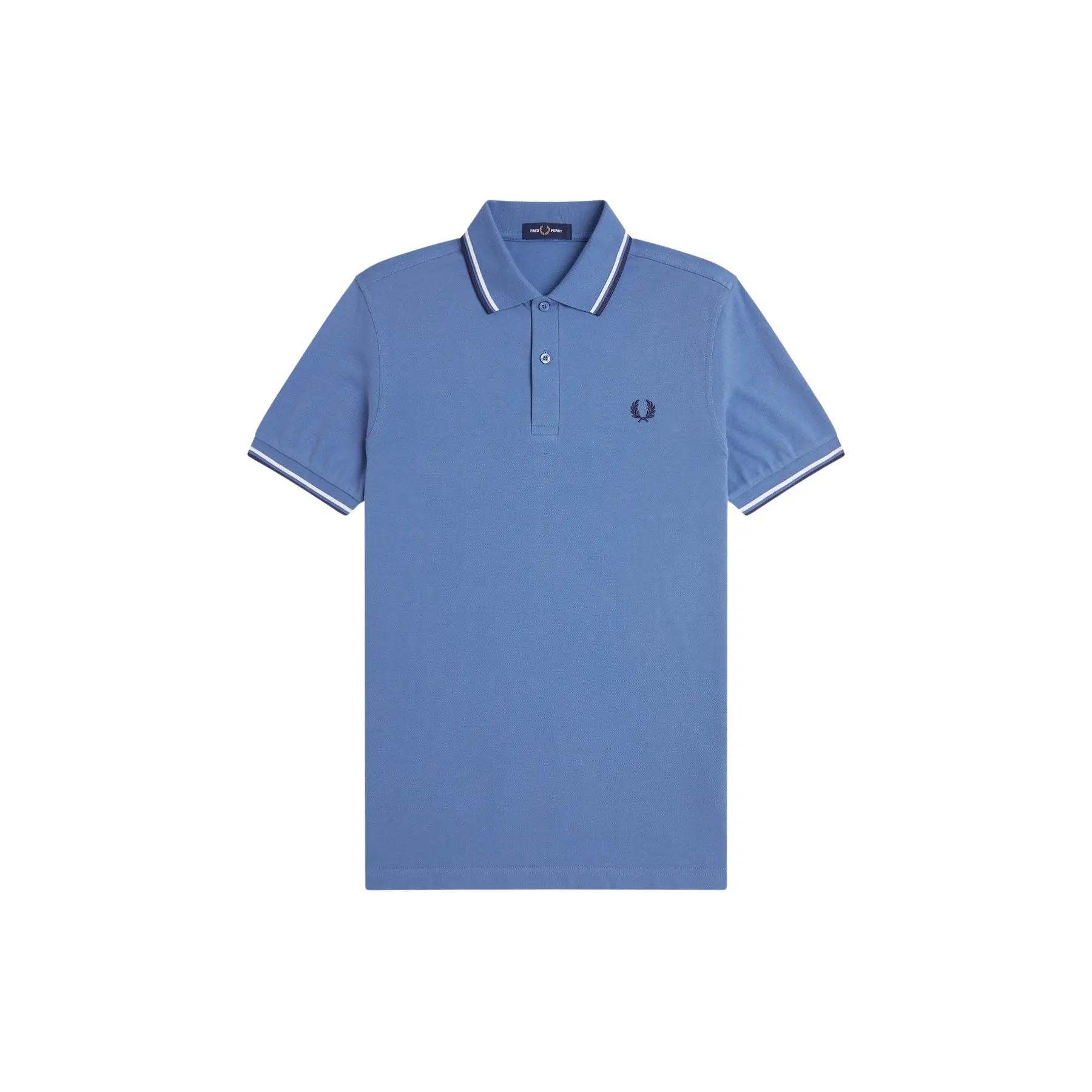 Fred Perry Men's Beige Double Stripe Polo