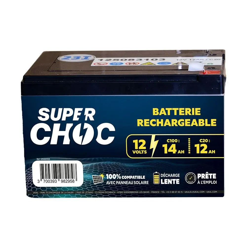 Superchoc Noir Batterie Rechargeable
