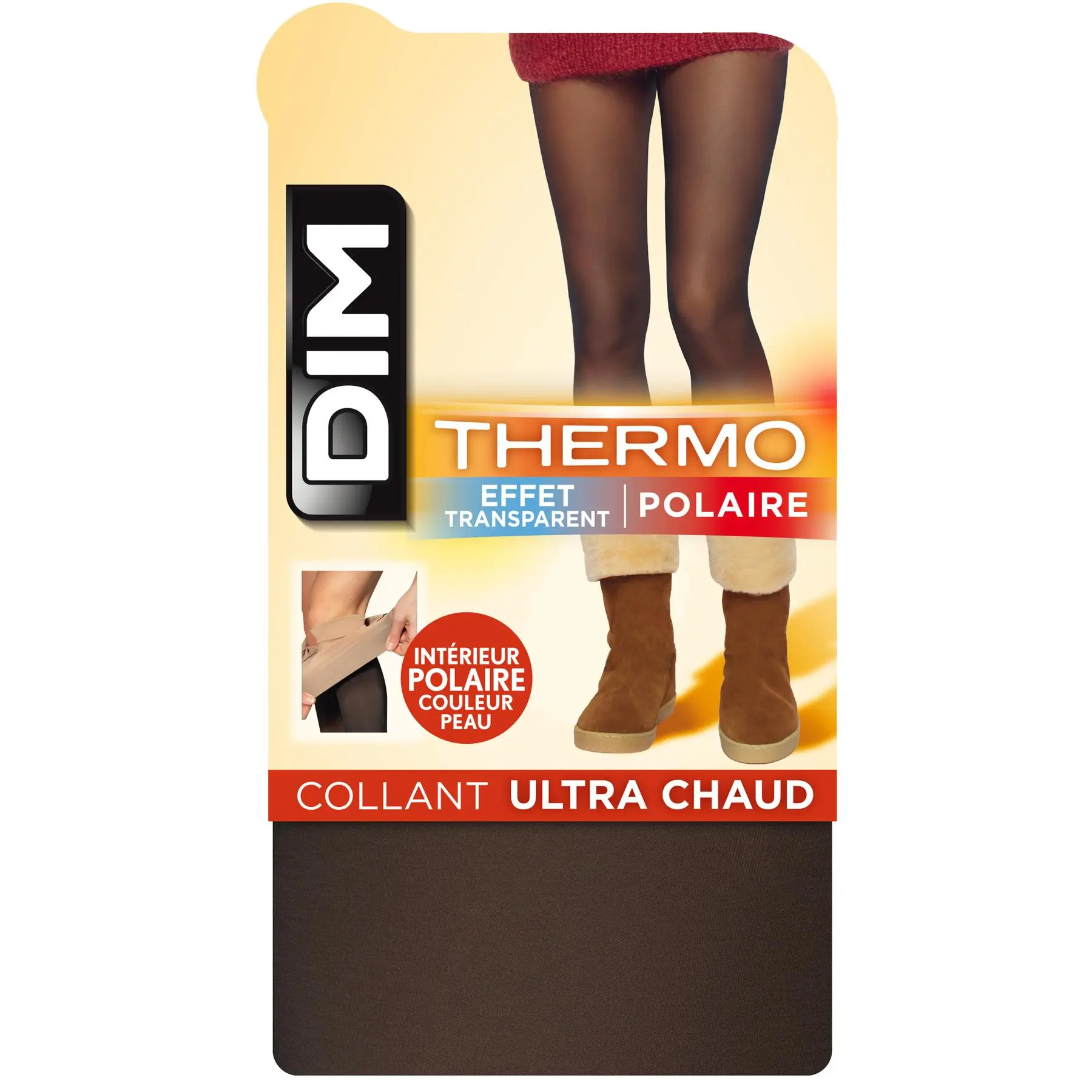 Leggings in pile da donna DIM effet transparent Thermal 80D