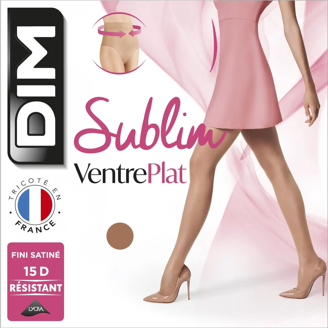 Leggings da donna DIM Sublim Ventre Plat 15D