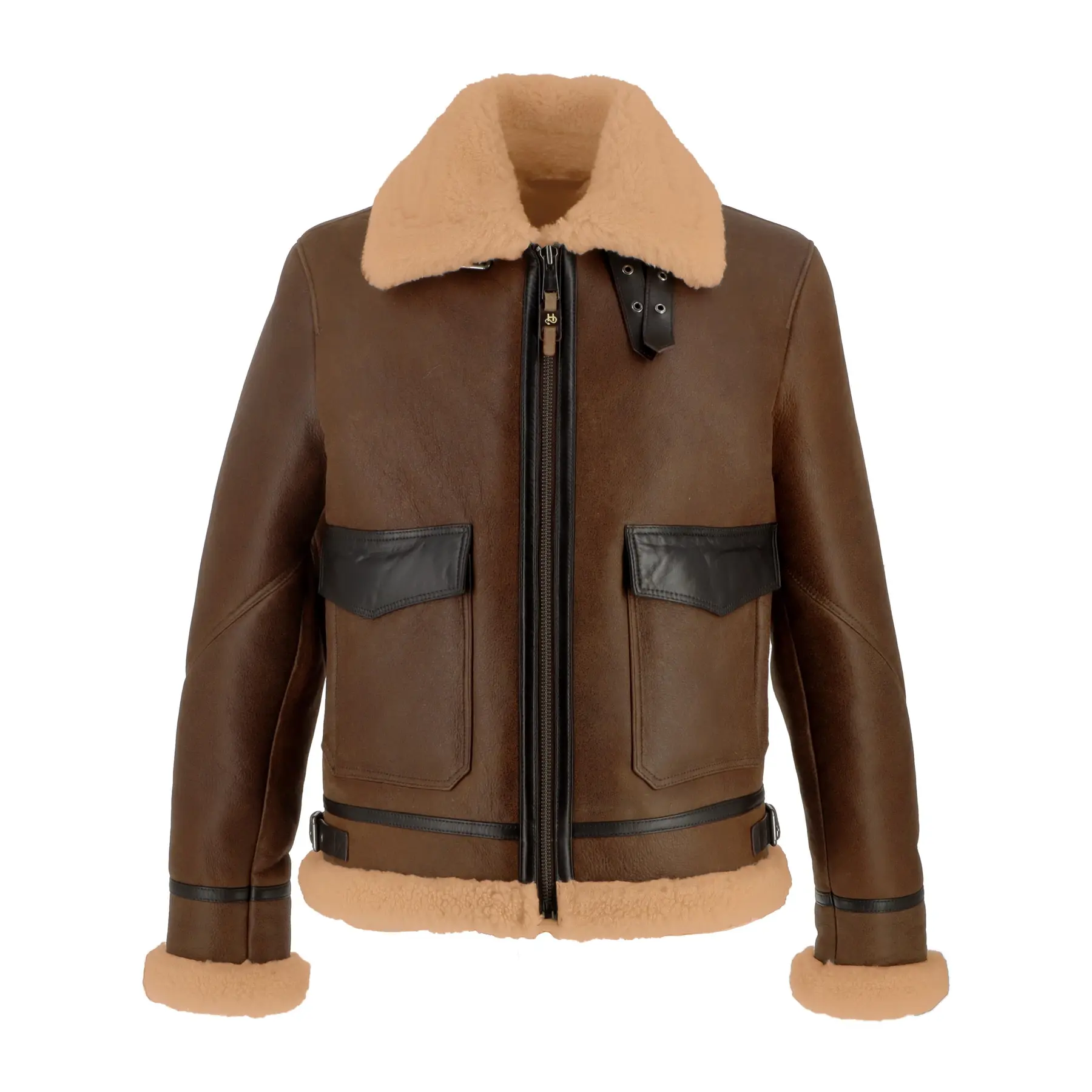 Giacca in pelle da moto Helstons Bombardier Thunder
