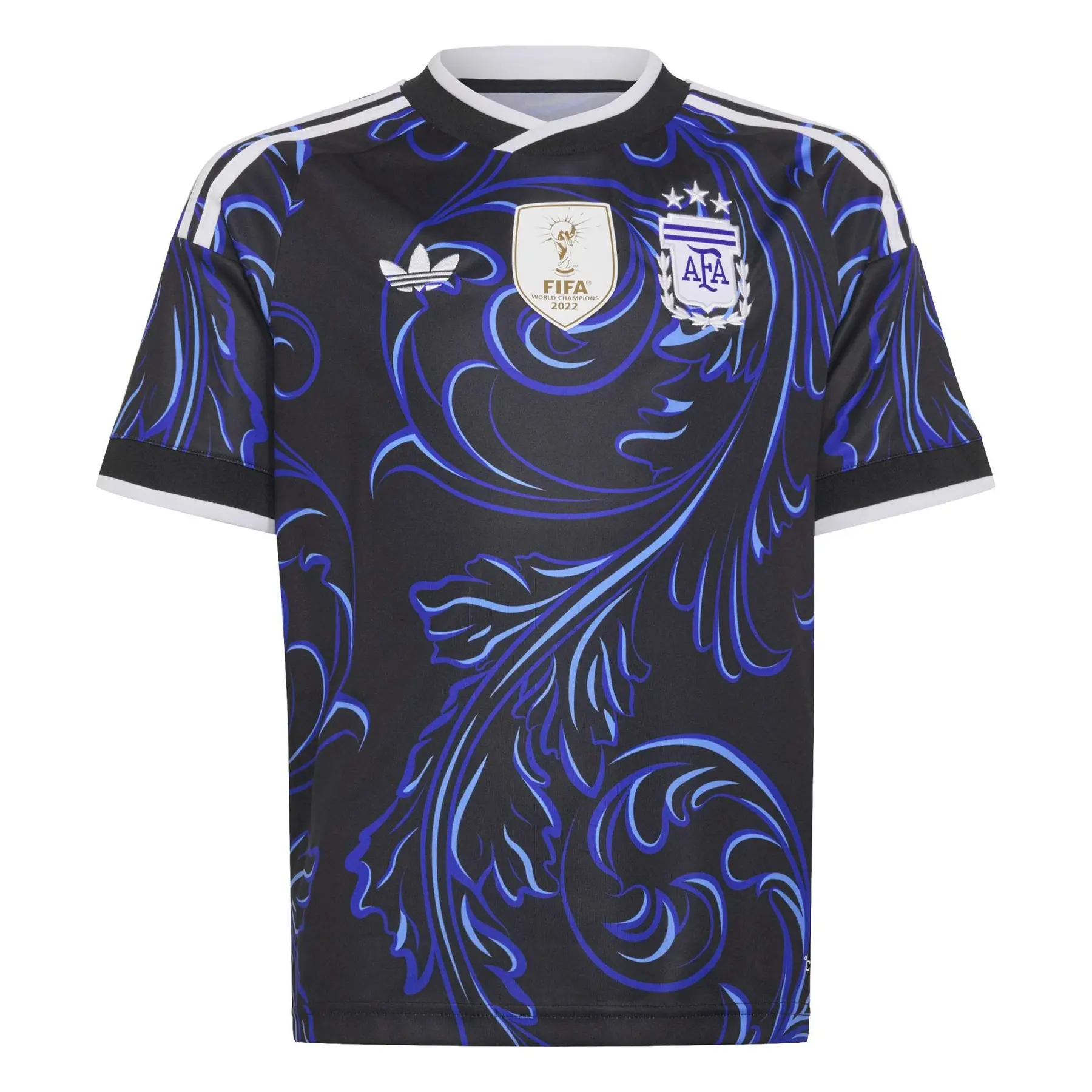Argentinien Auswärtstrikot Kind Coupe du Monde 2026 - Farbe: Noir