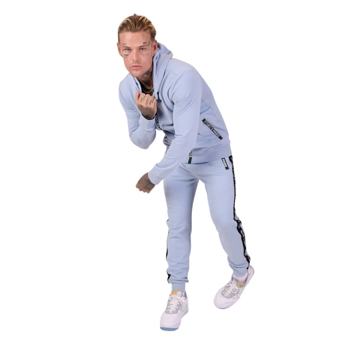 Pantaloni da jogging basic con zip e logo Project X Paris