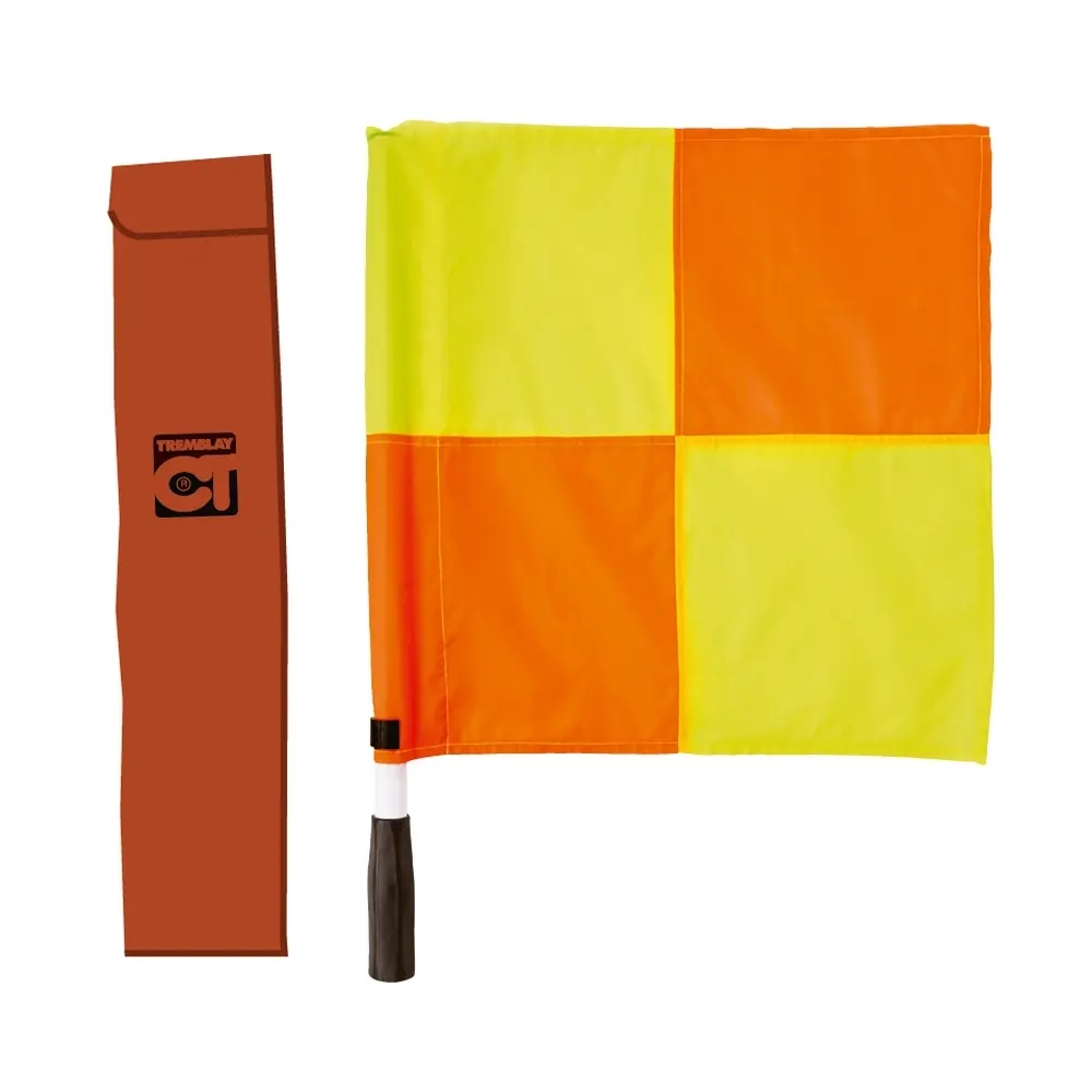 Drapeau de touche à damiers