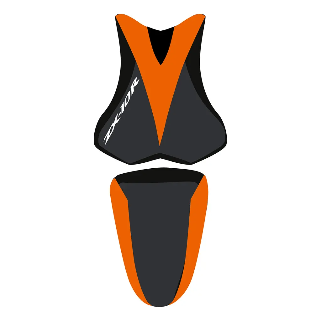 Motorrad-Sattelbezug Bagster zx 10 r - Farbe: Schwarz