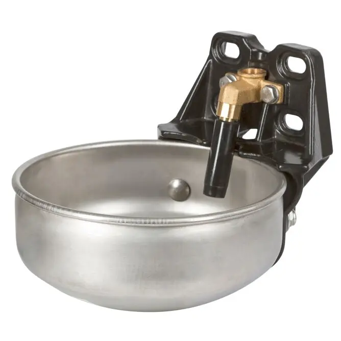 Stainless steel drinking trough with 1/2" connection Kerbl E21