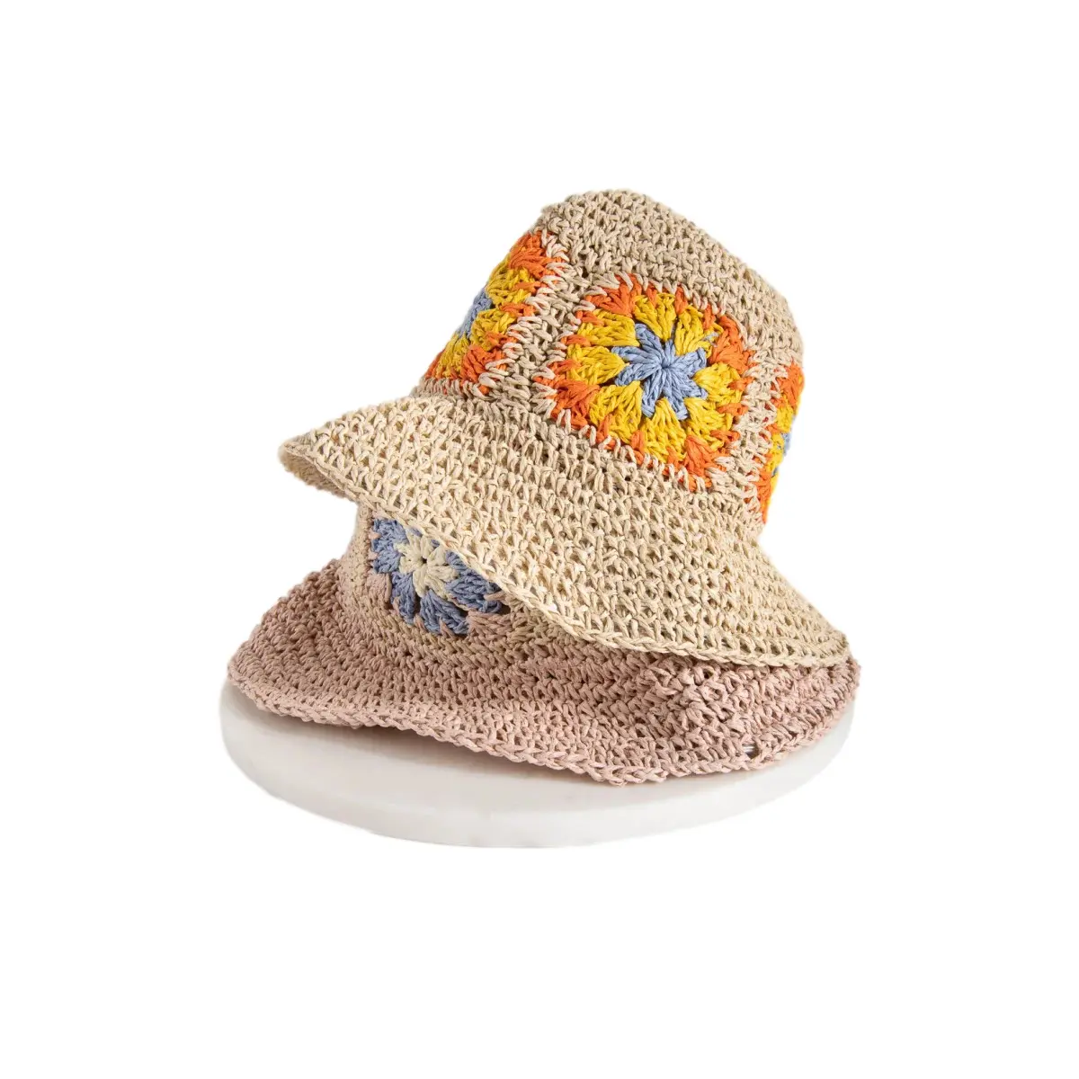Crochet Beanie with Women's Pattern 24 Colours (x2)