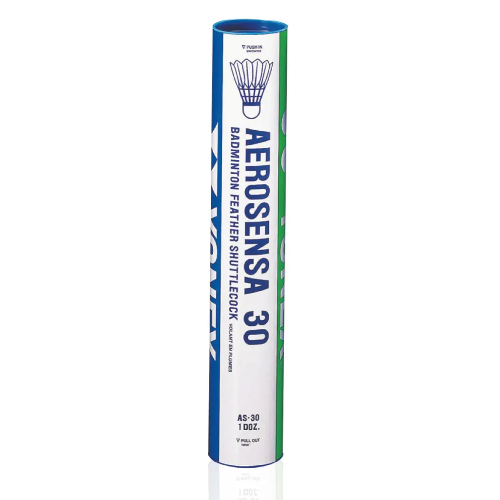 Tubo da 12 volani da badminton Yonex Aerosensa 30