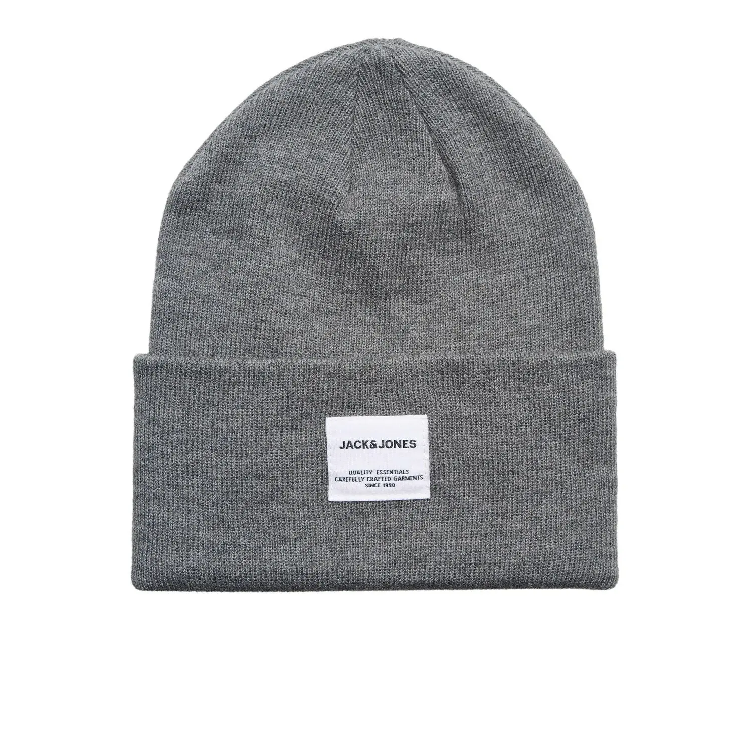 Jack&Jones Jaclong Knit Beanie Noos, Grey Melange - Bild 5