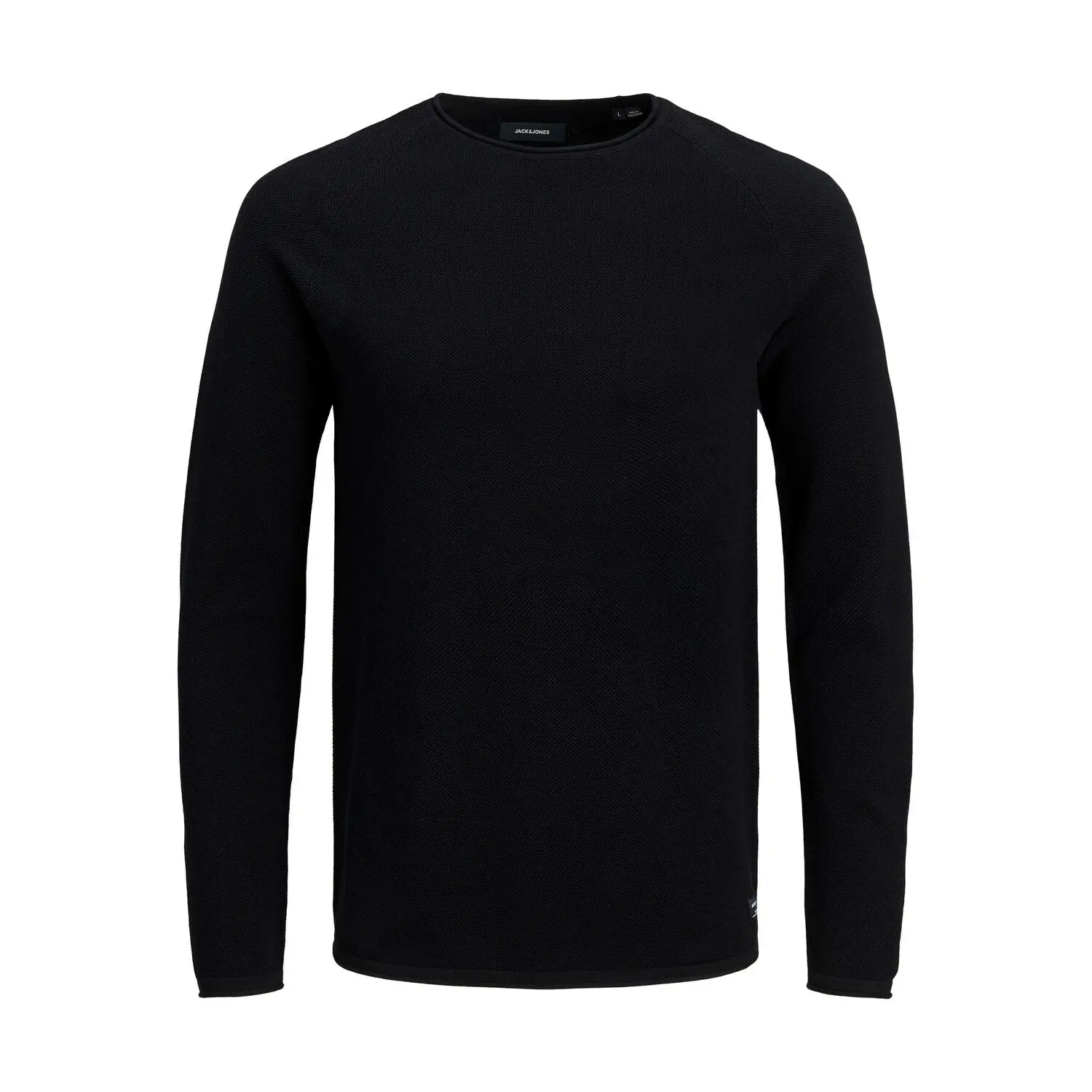 Jack & Jones Black Round Neck Sweater Hill - Image 2