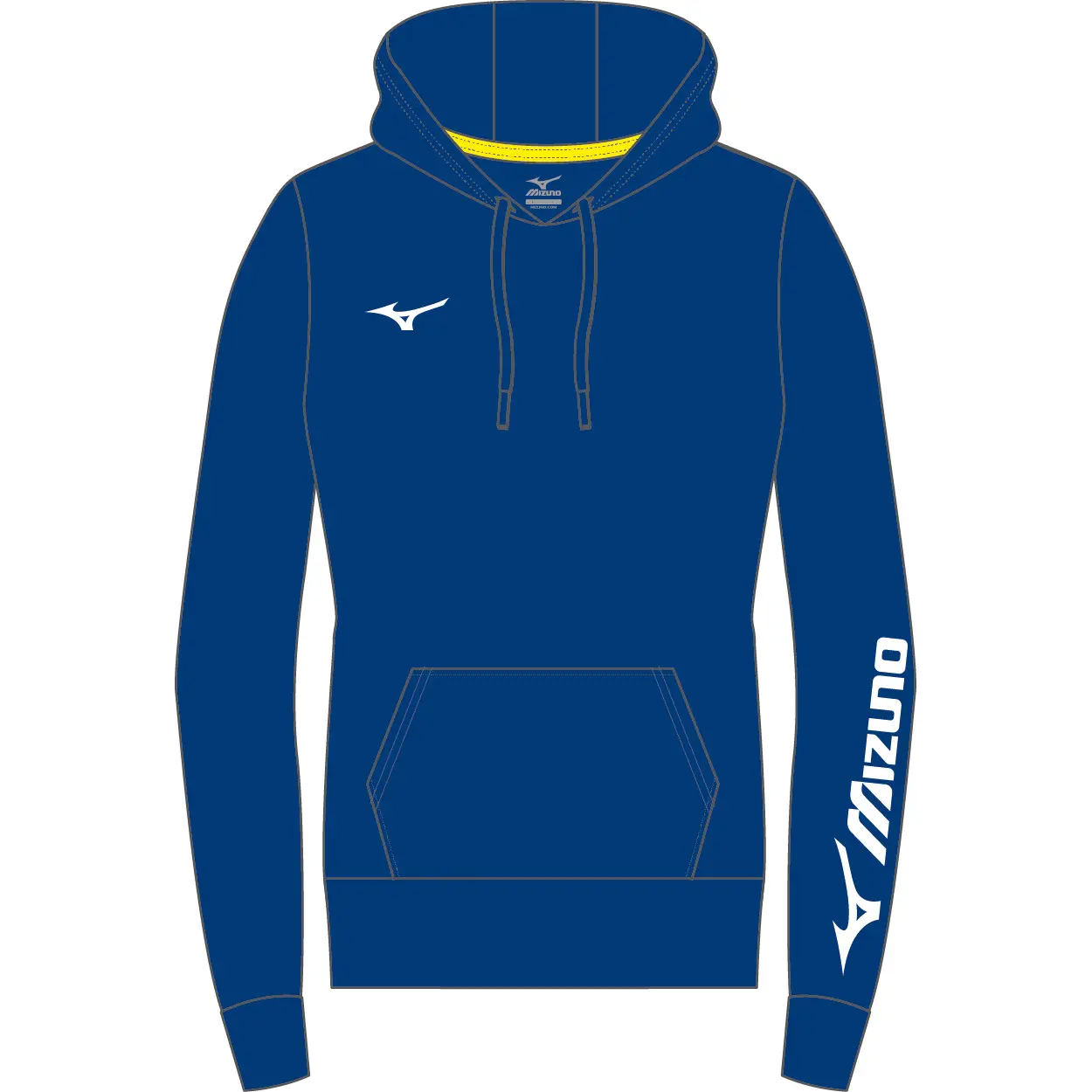 Felpa con cappuccio Mizuno terry