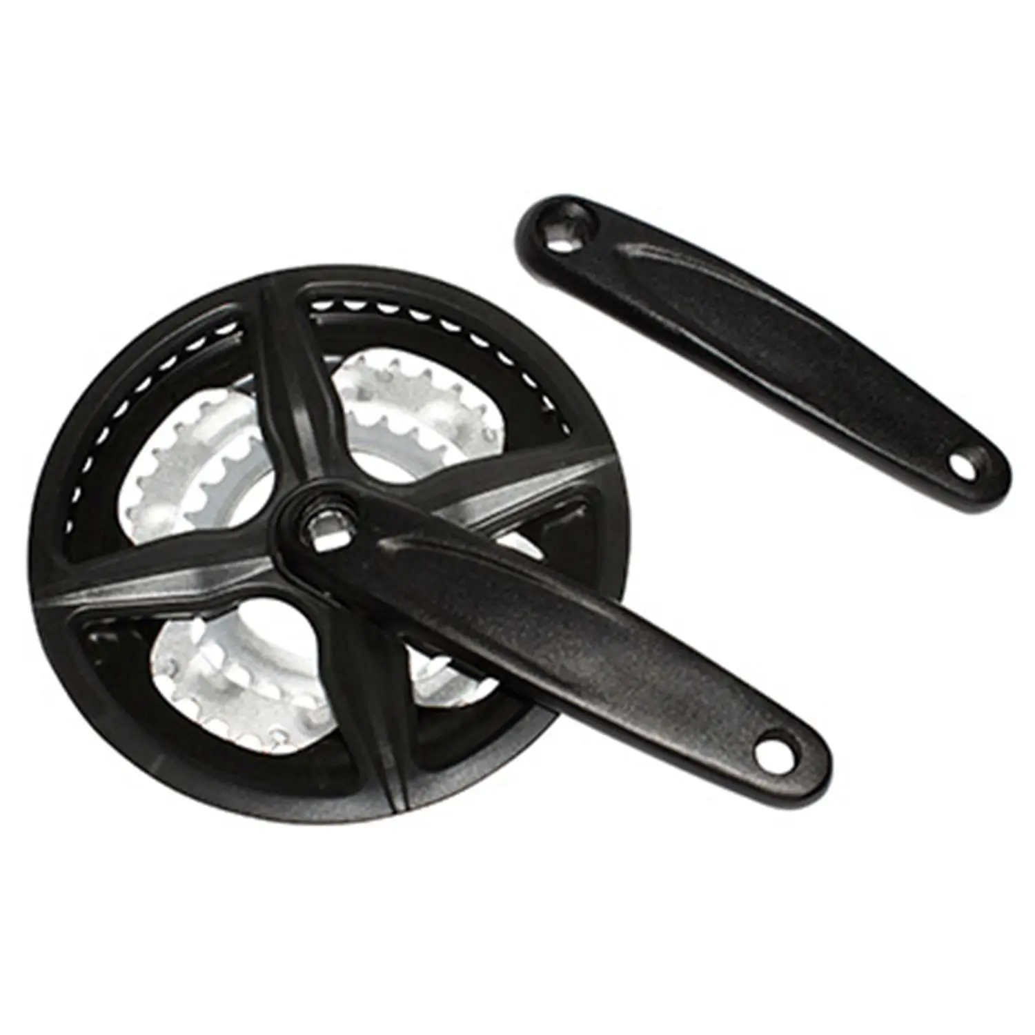 MTB Alu-Kettenrad (Gehäuse) mit Kettenschutz P2R X 9V.170 mm 48-38-28