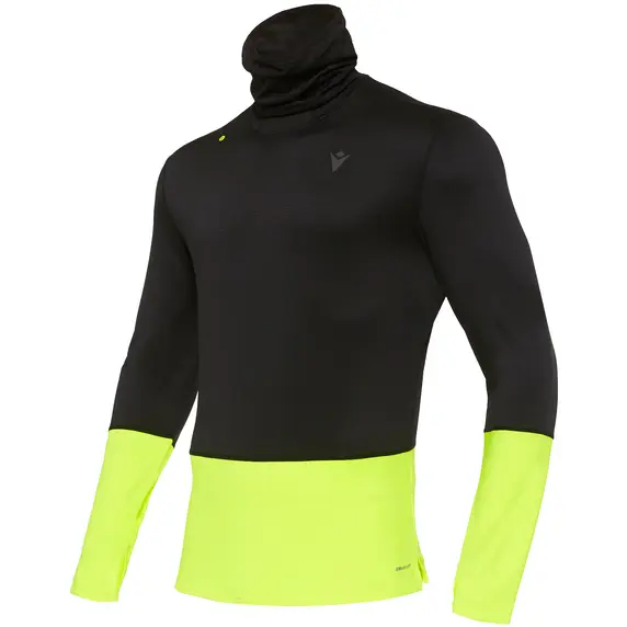 Macron Homme Sweatshirt Run Zephiro Noir Extra Grand