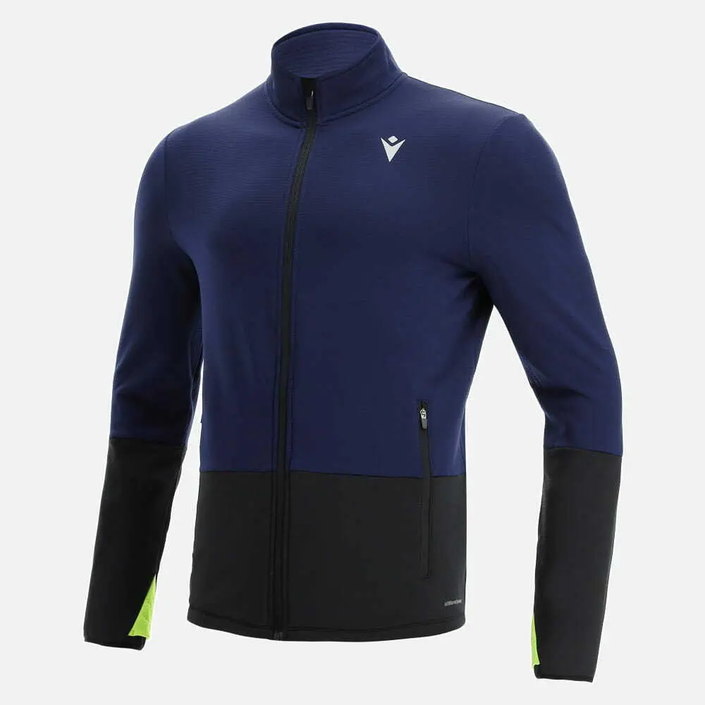 Macron Homme Sweatshirt Stretch Run Bleu Extra Grand
