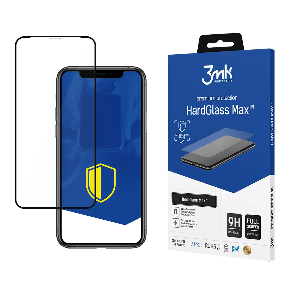 Vetro temperato rinforzato 3MK Apple iPhone X - HardGlass Max