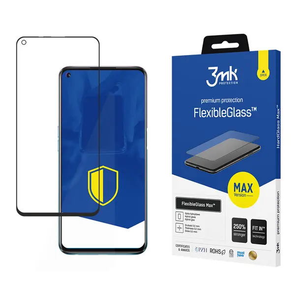 Verstärktes gehärtetes Glas 3MK Oppo A54 5G/A74 5G - HardGlass Max Lite™