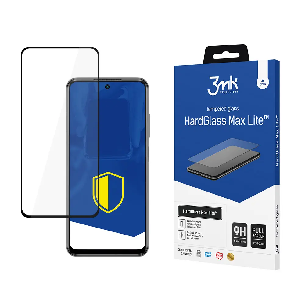 Verstärktes gehärtetes Glas 3MK Xiaomi Redmi Note 10 5G - HardGlass Max Lite™