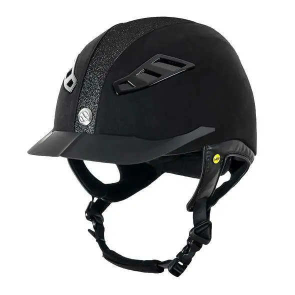 Microfiber helmet Back on Track EQ3 Lynx strass
