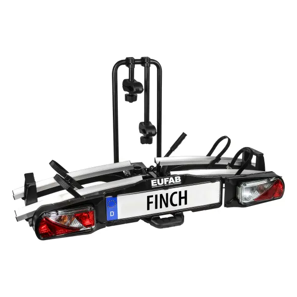 2-fiets opvouwbare fietsendrager met kantelkoppeling Eufab Finch Vae / Ebike
