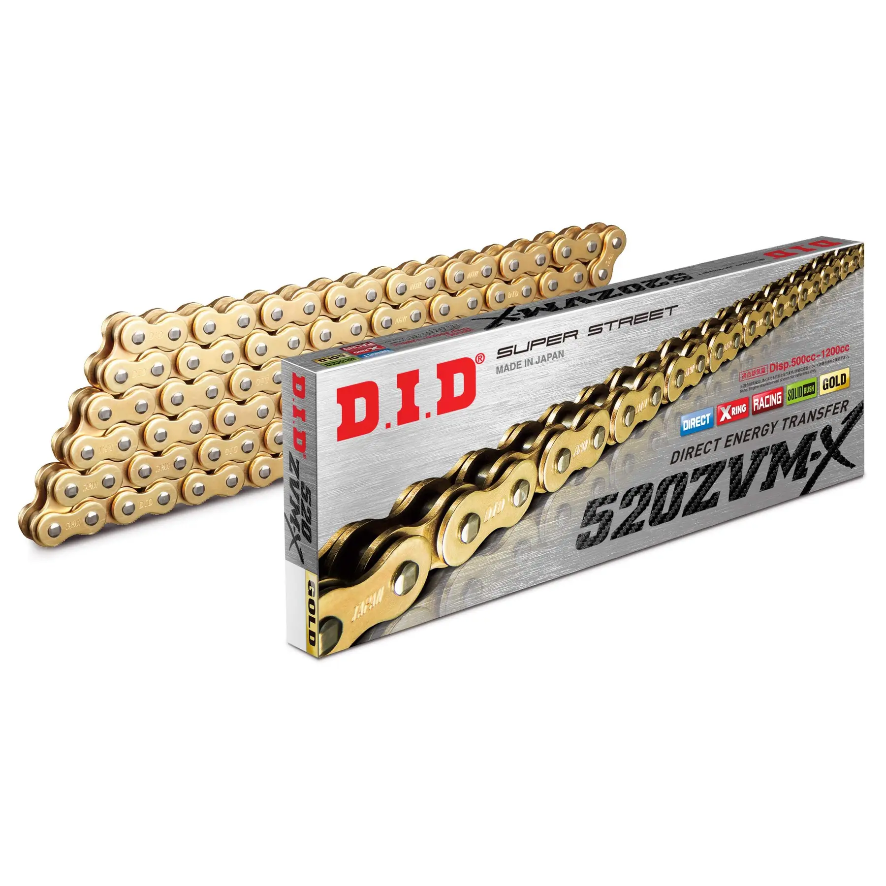 Rollenkette Motorrad D.I.D 520Zvm-X(G&G) X 118 Mail. Zj