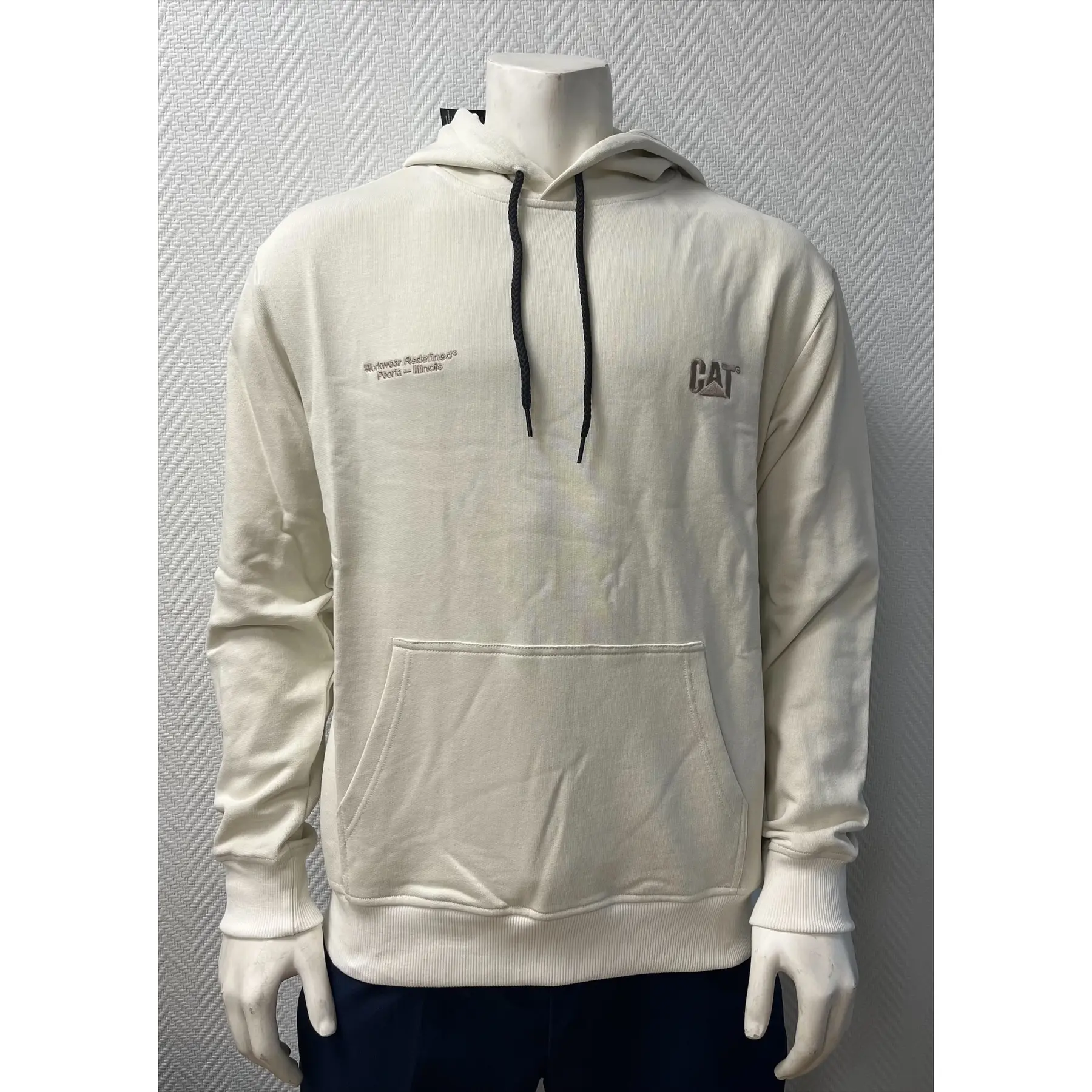 Felpa a girocollo Caterpillar Small Logo con cappuccio