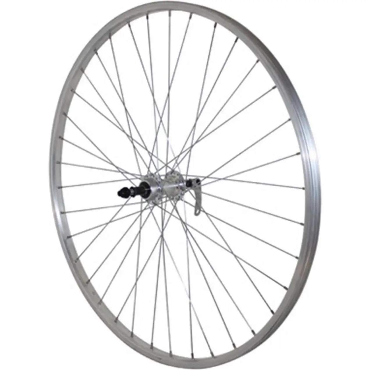Ruota da bicicletta con mozzo posteriore in alluminio Velox Rl 7-6V.