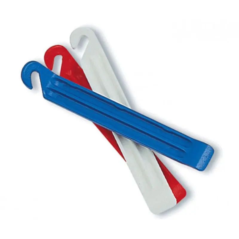 Zéfal Reifenheber Dp20, 3er-set Blau/weiß/rot, Technopolymer, Felgenschonend, Mit Speichenhaken, Ergonomisch, Kompakt, Ideal Für Unterwegs