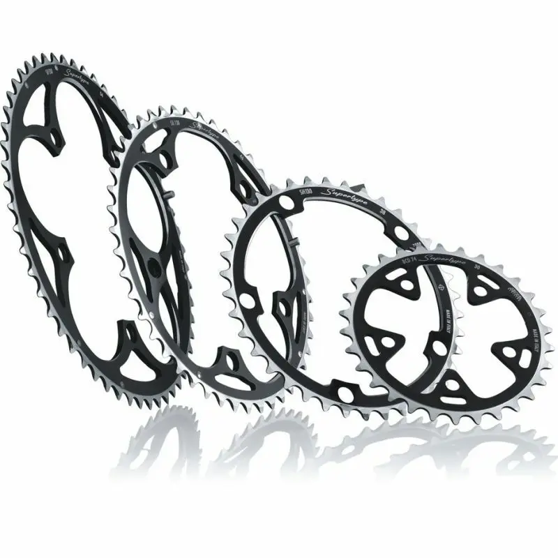 Kettenblatt Supertype Bcd 130sh Innen 42 Zähne Schwarz 9/10f Shimano