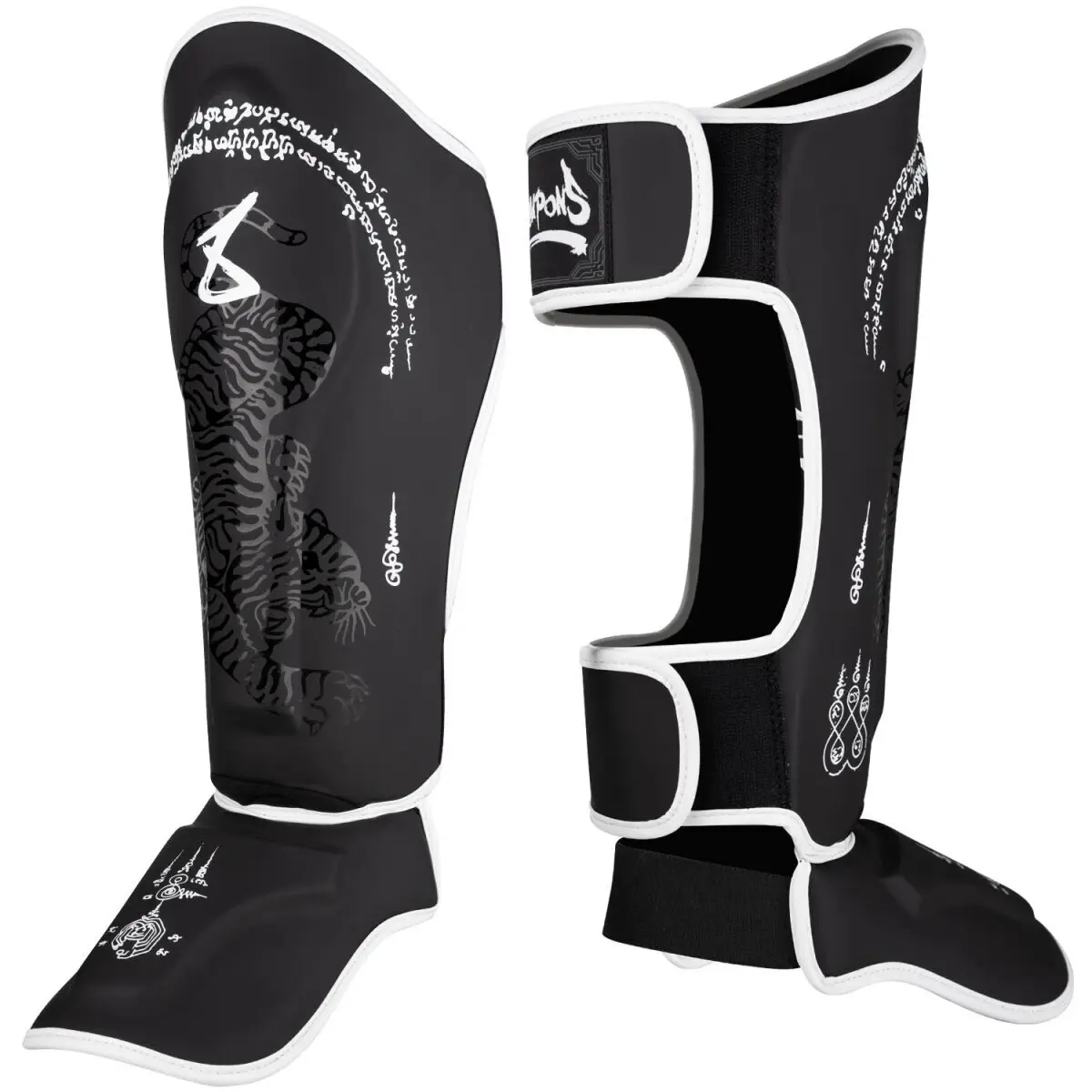 Paratibia per boxe tailandese 8 Weapons Sak Yant Big Tiger
