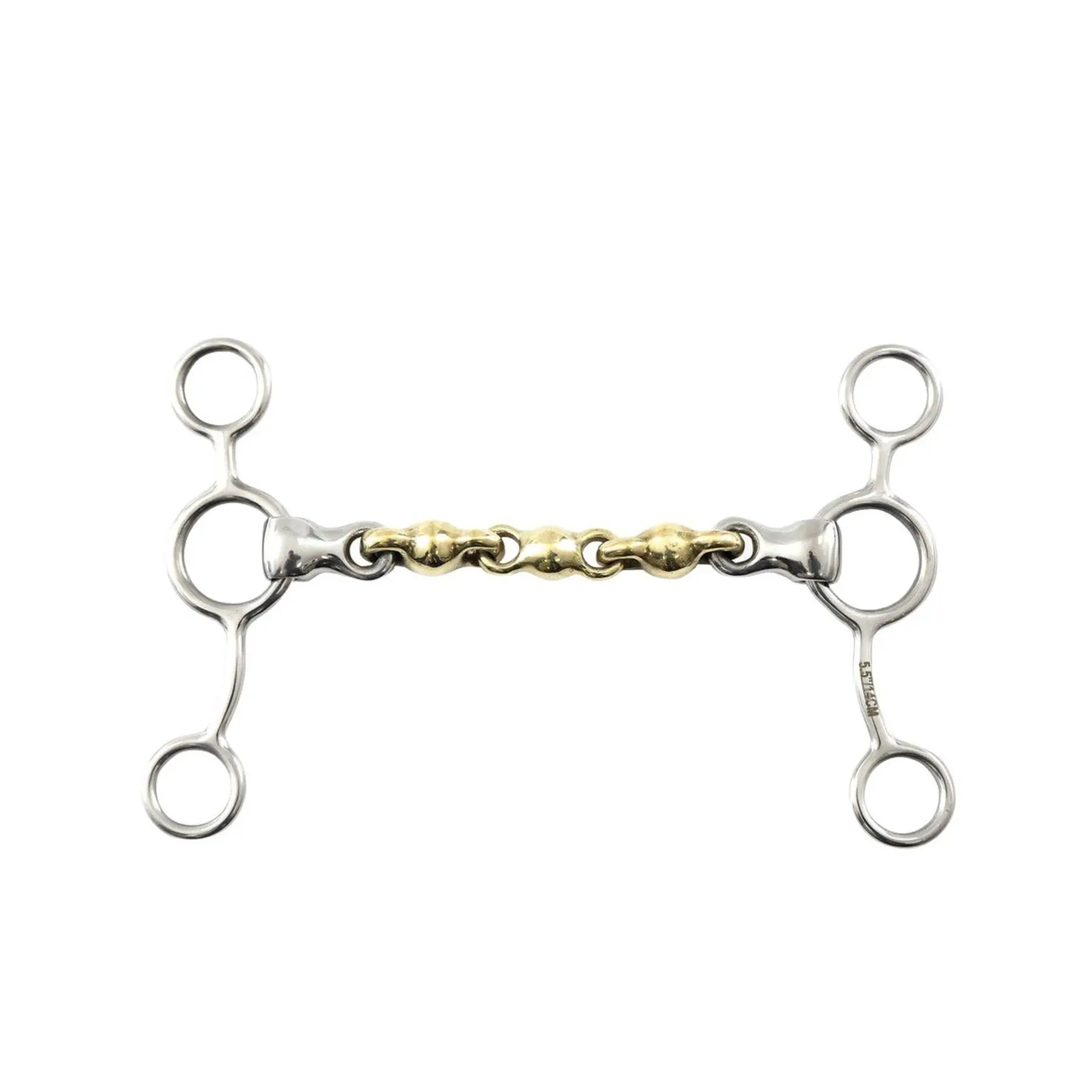 Cavallo Pelham in ottone con bocchino Waterford Premier Equine