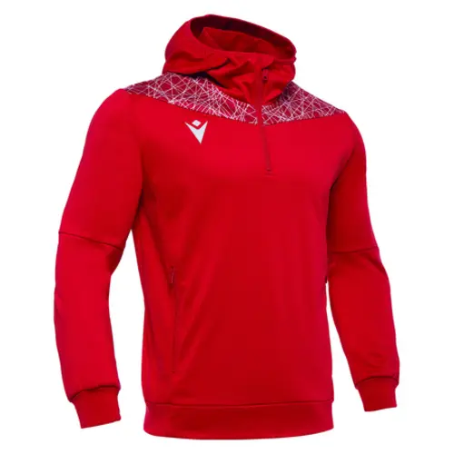 Macron Sweatshirt 1/4 Zip Ishtar Rouge 3XS Enfants