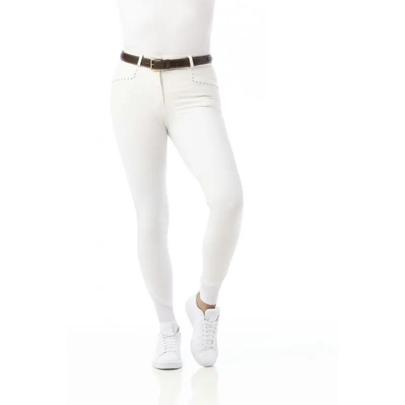 Pantaloni da equitazione da donna a media aderenza Equithème Safir