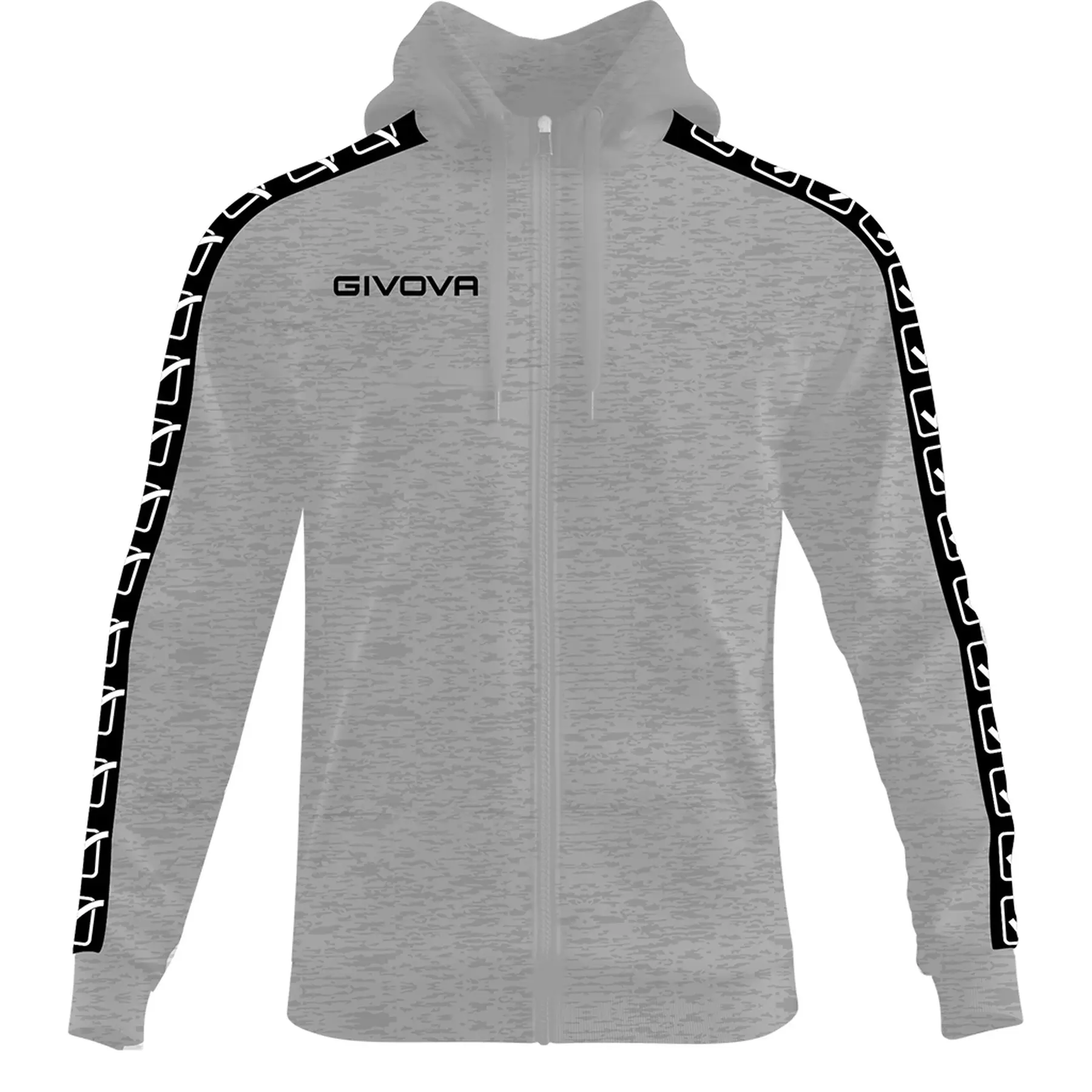 Felpa fascia con cappuccio e zip integrale Givova