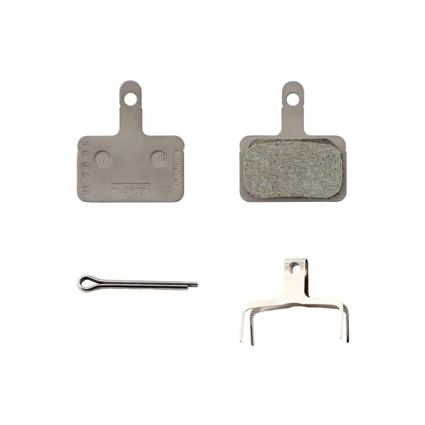 Pastiglie e molla del freno in resina con perno di tipo 3 Shimano B05S-RX (x25)