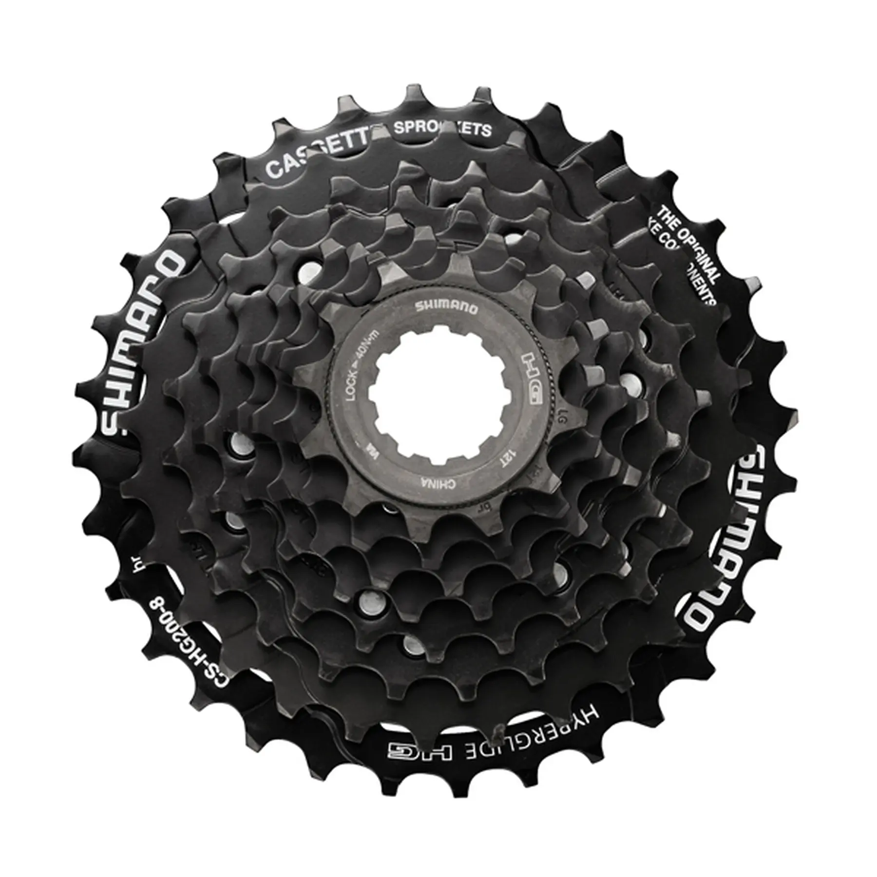 Cs-hg200-8, 8-fach Kassette 12-32 Zähne Hyperglide Stahl, Mtb/trekking, Inkl. Sicherungsring