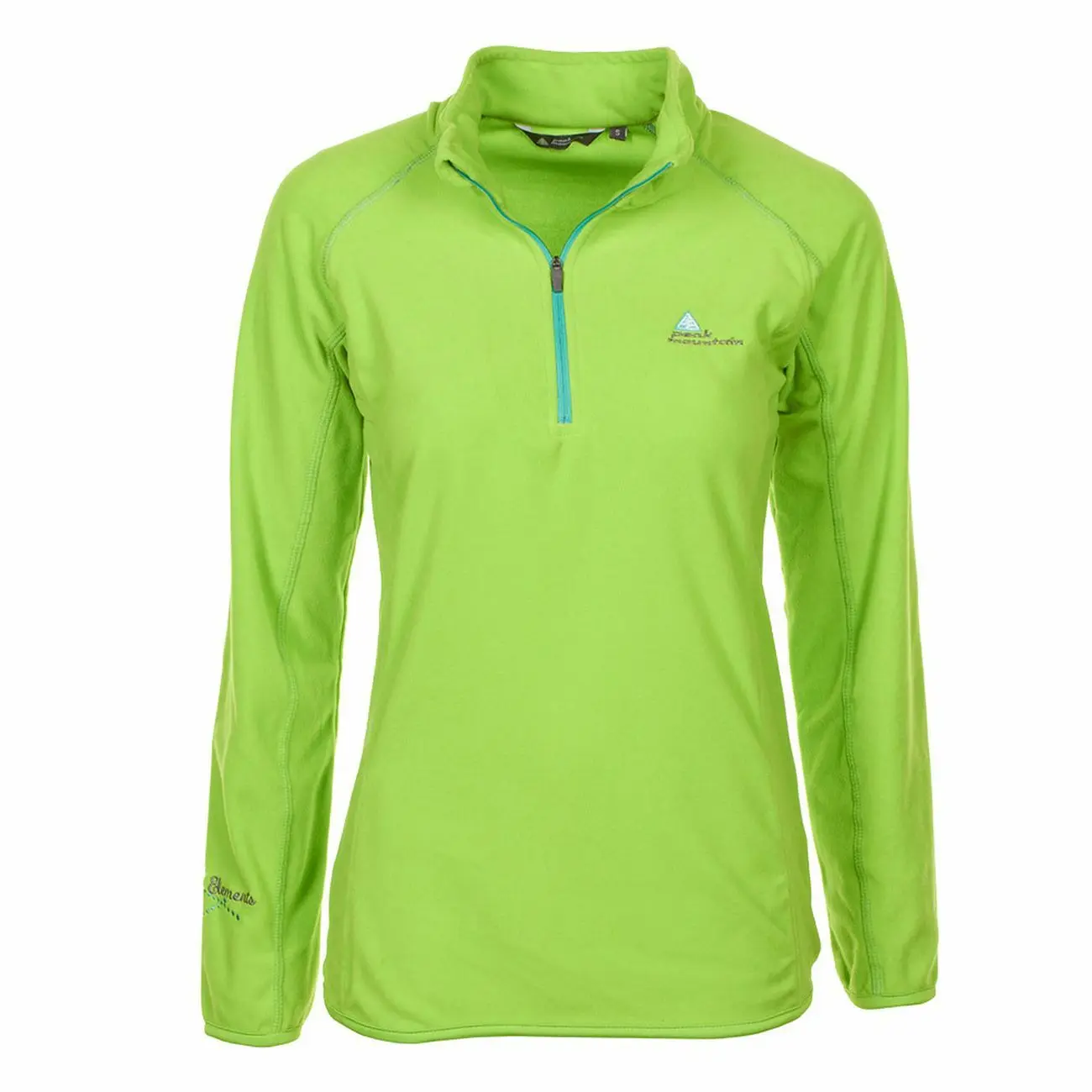 Felpa bambina con mezza zip in micropile Peak Mountain Fafine