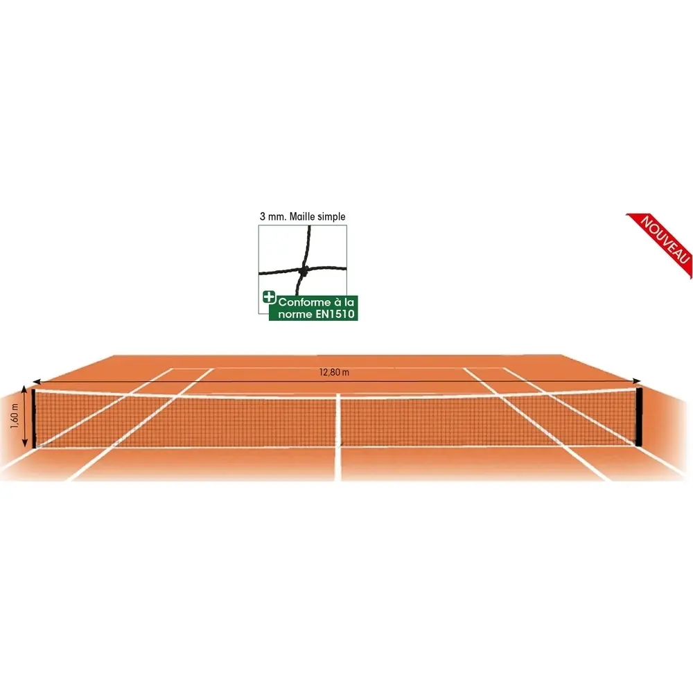 Tennisnetz 3 mm MS Tremblay