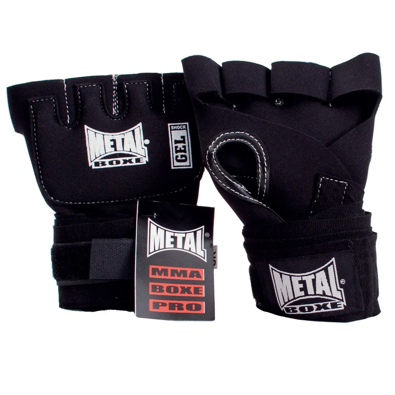 Gel onderhandschoenen Metal Boxe shock