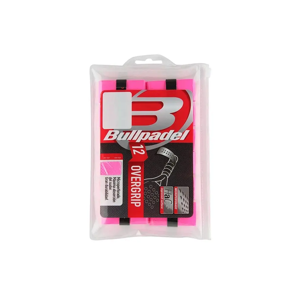 12 Bullpadel Pack Bg-1601 Overgrips In Neonpink. - Image 4