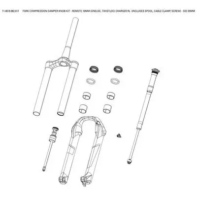 Kompressionsradsatz Rockshox Rmt 10mm Chgr Rl Sid 35mm Slct